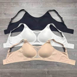 Безшовний бюстгальтер-топ без кісточок із сіточкою KABLE 5XL, Бежевий