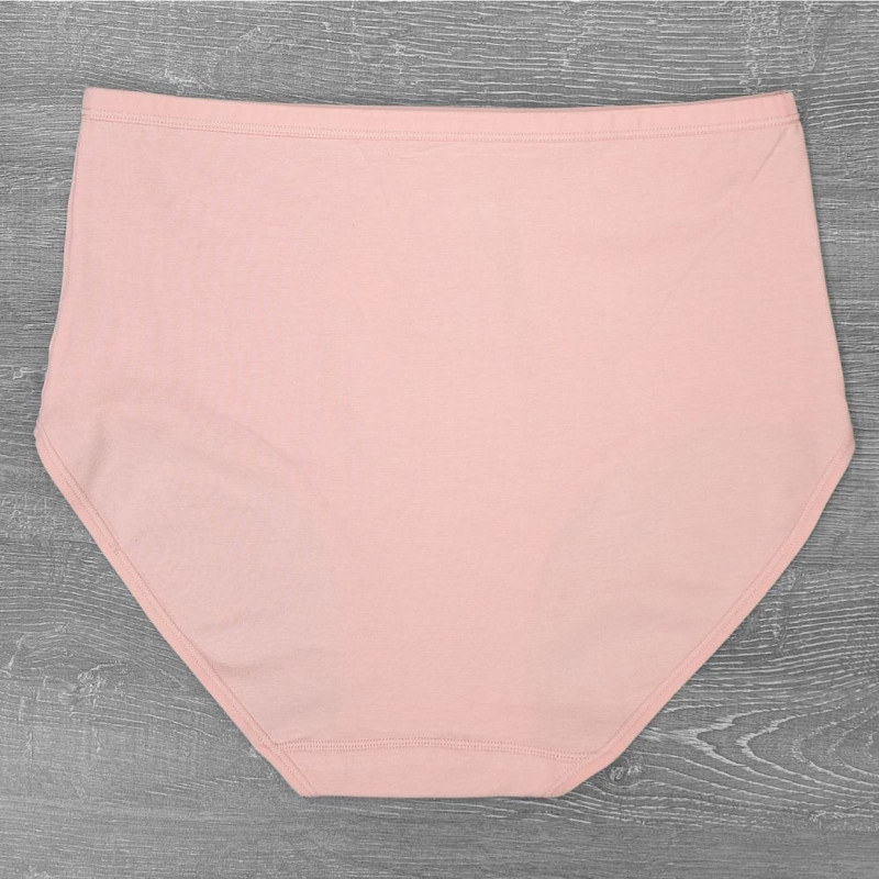 Бавовняні жіночі труси сліпи на високій посадці Beisdanna (великі розміри) 3XL, Бежевий