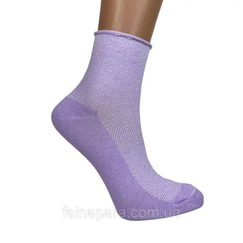 Жіночі яскраві шкарпетки без гумки із сіткою Medical Effect 12 пар 39-42