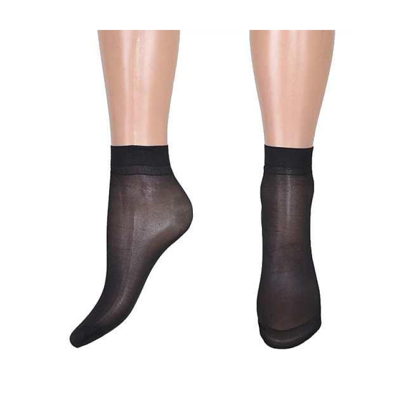 Капронові шкарпетки жіночі бамбук 30den, 36-40, Чорний