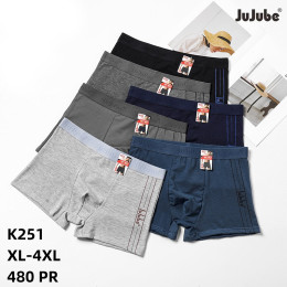 Чоловічі бавовняні боксери з широкою резинкою Jujube XL