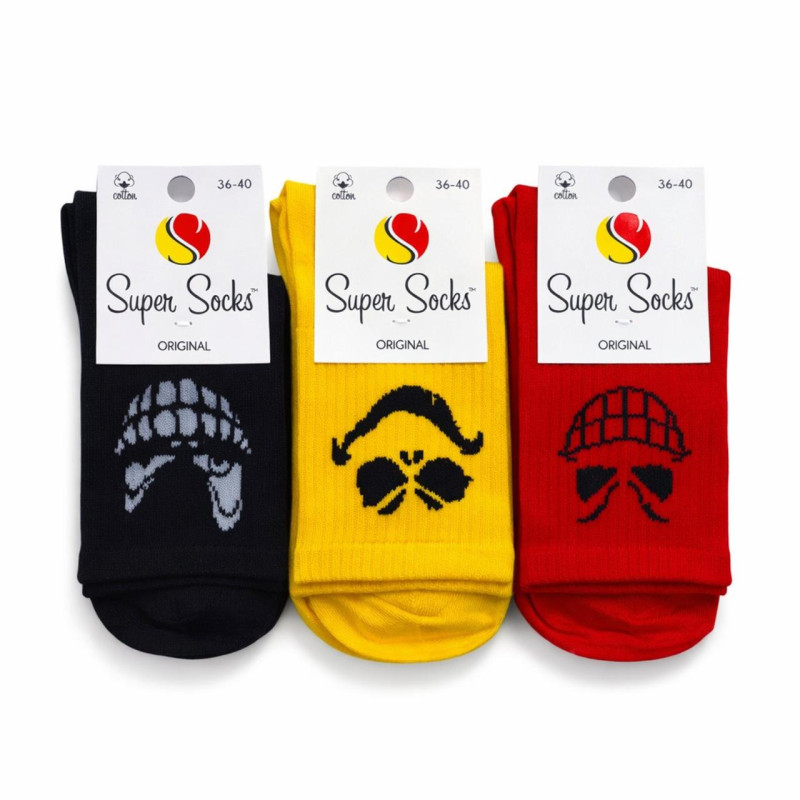 Набір яскравих шкарпеток смайлики Super Socks 42-45
