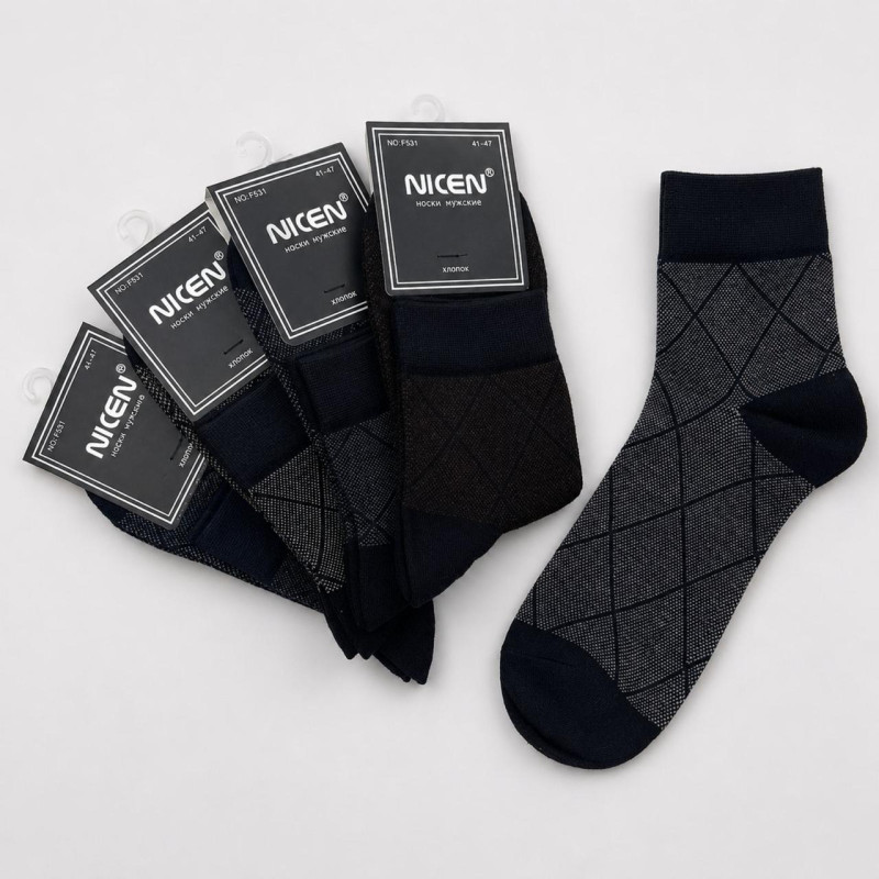 Шкарпетки чоловічі демісезонні середні Nicen 41-47