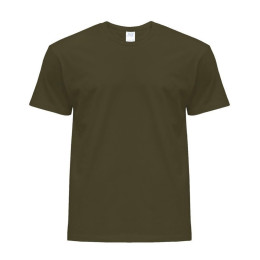 Чоловіча бавовняна футболка кольору хакі (оливковий) 54 2XL-3XL