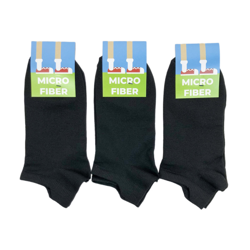 Жіночі короткі спортивні шкарпетки Micro Fiber (чорний)